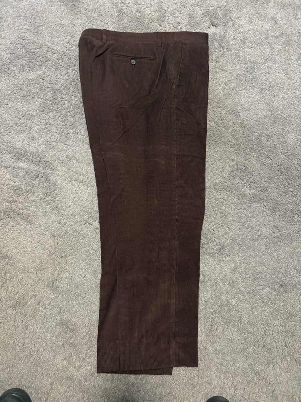 Saks Fifth Avenue Dark Brown Corduroy Men’s Trousers